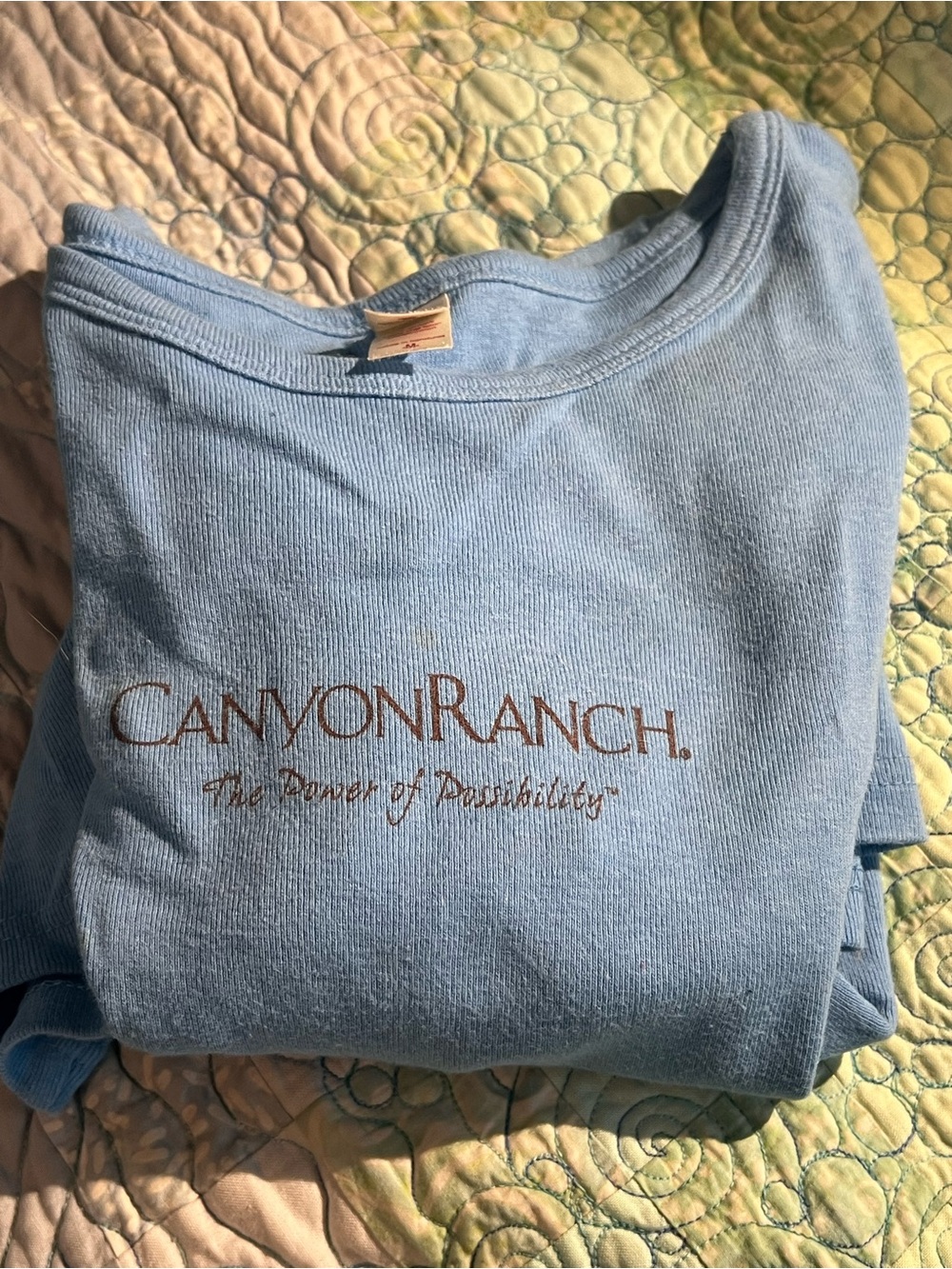 Canyon Ranch Blue Logo ladies Tshirt